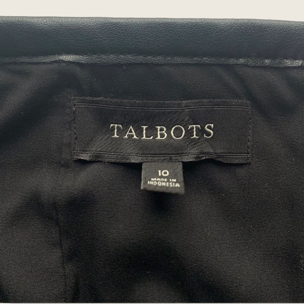 Talbots - Wool Blend Houndstooth Pencil Skirt - 10 - Picture 8 of 9